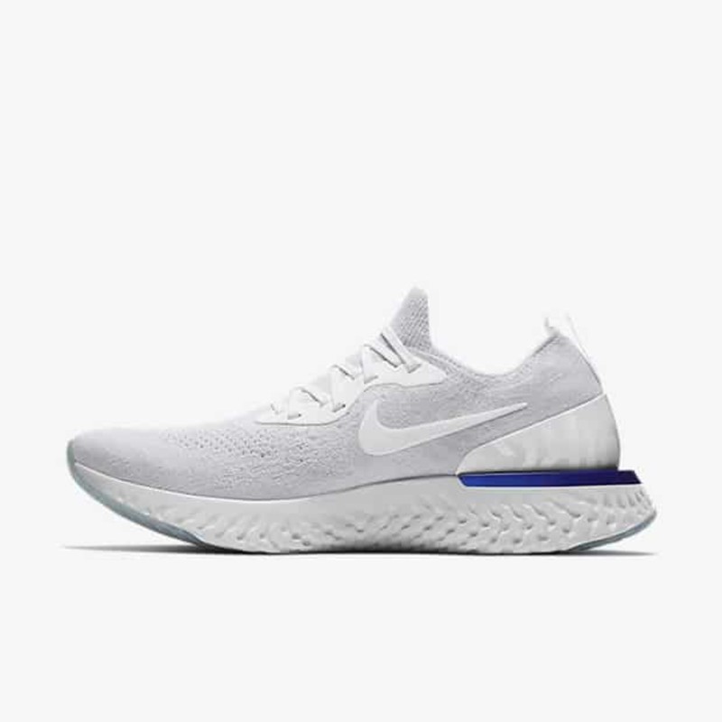 Epic react flyknit outlet 2 white/black/racer blue/white